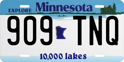 MN license plate 909TNQ