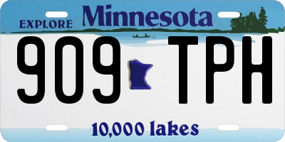 MN license plate 909TPH