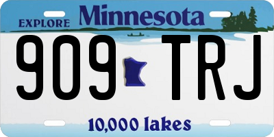 MN license plate 909TRJ