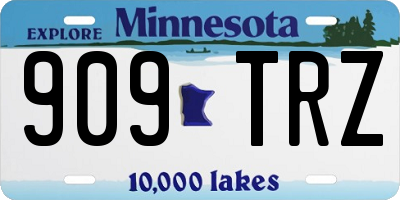 MN license plate 909TRZ