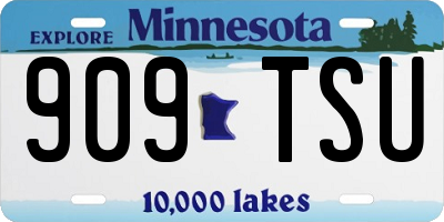 MN license plate 909TSU
