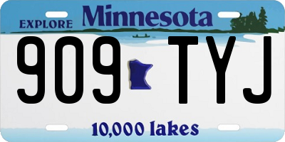 MN license plate 909TYJ