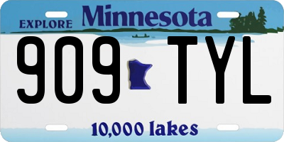 MN license plate 909TYL