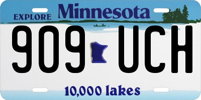 MN license plate 909UCH