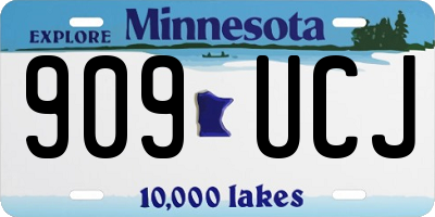 MN license plate 909UCJ