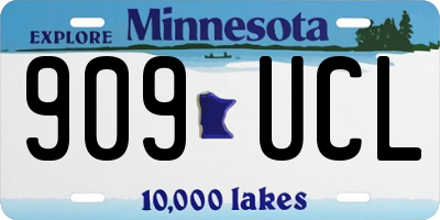 MN license plate 909UCL