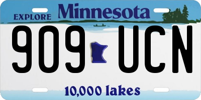 MN license plate 909UCN