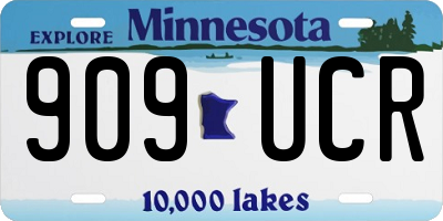 MN license plate 909UCR