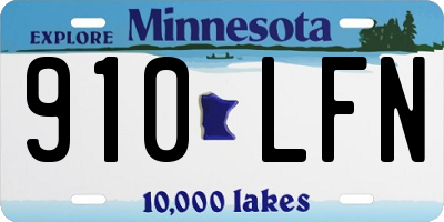 MN license plate 910LFN
