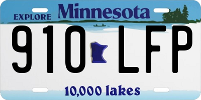 MN license plate 910LFP