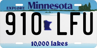 MN license plate 910LFU
