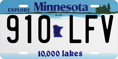 MN license plate 910LFV