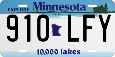 MN license plate 910LFY