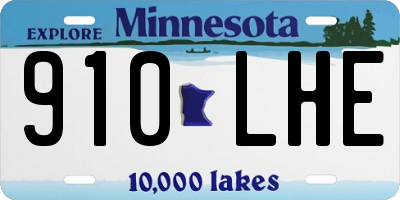 MN license plate 910LHE