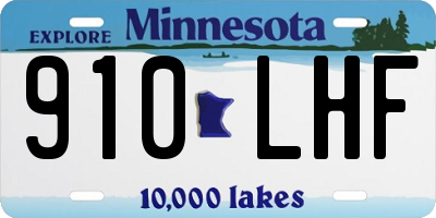 MN license plate 910LHF