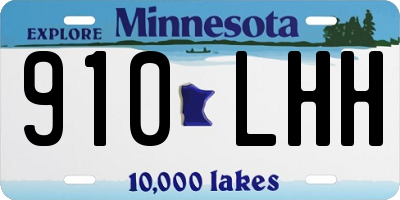 MN license plate 910LHH
