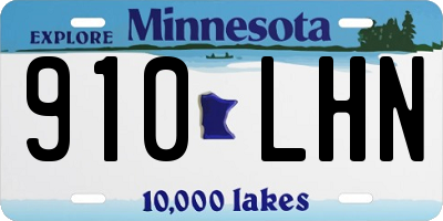 MN license plate 910LHN