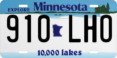 MN license plate 910LHO