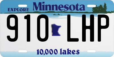 MN license plate 910LHP