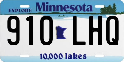 MN license plate 910LHQ