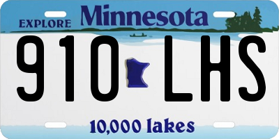 MN license plate 910LHS