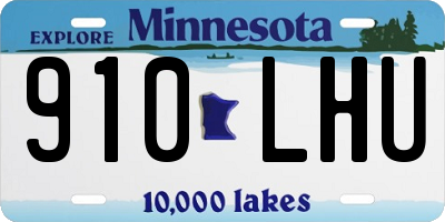 MN license plate 910LHU
