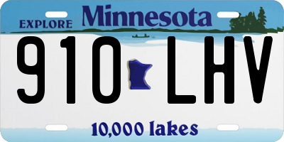 MN license plate 910LHV