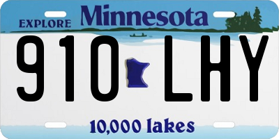 MN license plate 910LHY