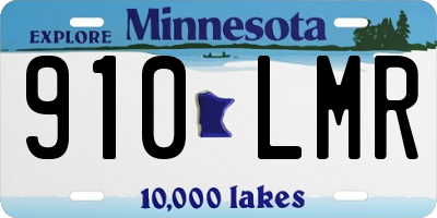 MN license plate 910LMR