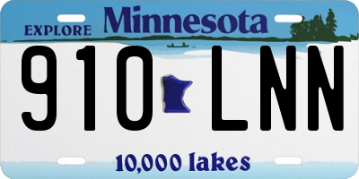 MN license plate 910LNN