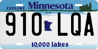 MN license plate 910LQA