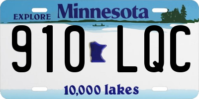 MN license plate 910LQC