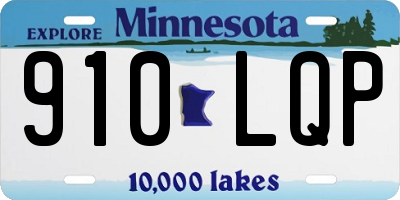 MN license plate 910LQP