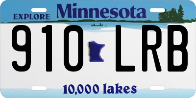 MN license plate 910LRB