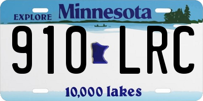 MN license plate 910LRC