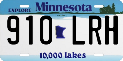 MN license plate 910LRH