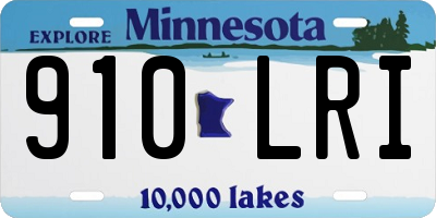 MN license plate 910LRI