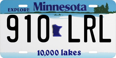 MN license plate 910LRL