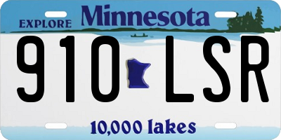 MN license plate 910LSR