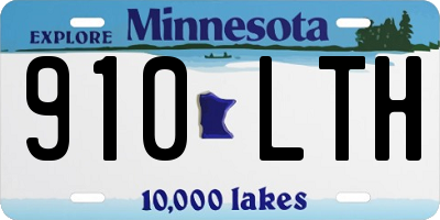 MN license plate 910LTH