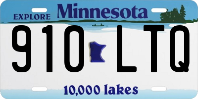 MN license plate 910LTQ