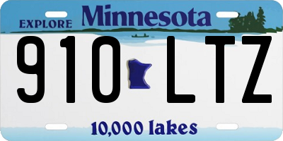 MN license plate 910LTZ