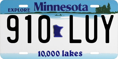 MN license plate 910LUY