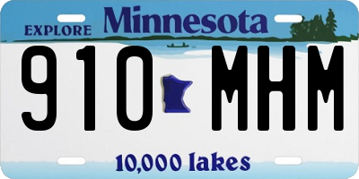 MN license plate 910MHM