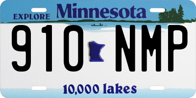 MN license plate 910NMP