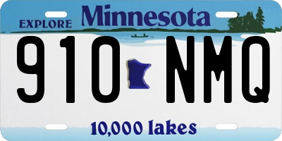 MN license plate 910NMQ