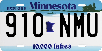 MN license plate 910NMU