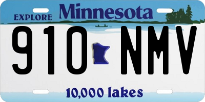 MN license plate 910NMV