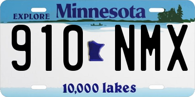 MN license plate 910NMX