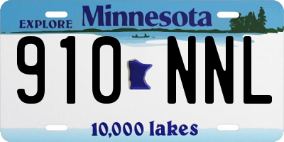 MN license plate 910NNL